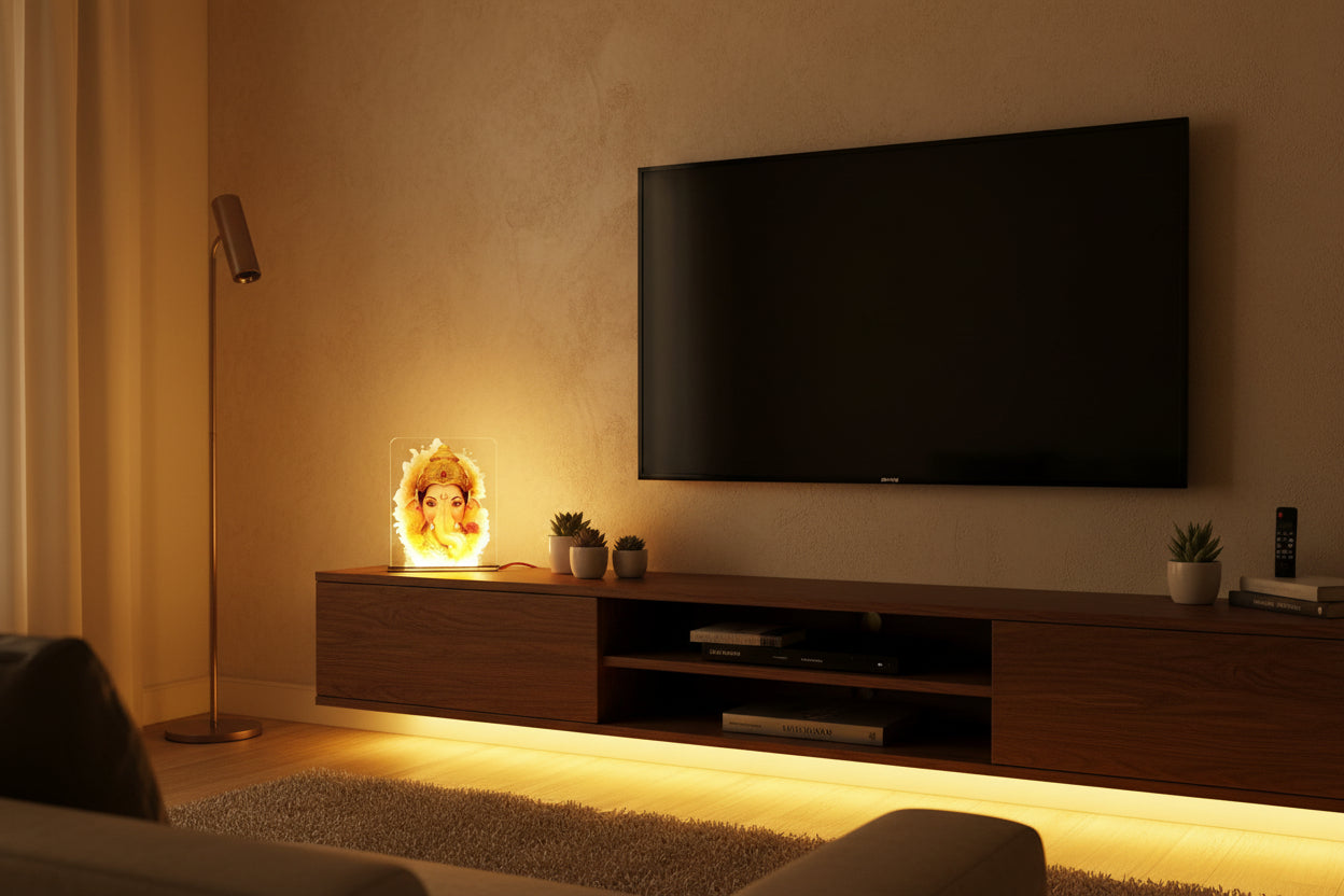 Clear Acrylic UV Printed LED Light Lamp | Custom Design Decor