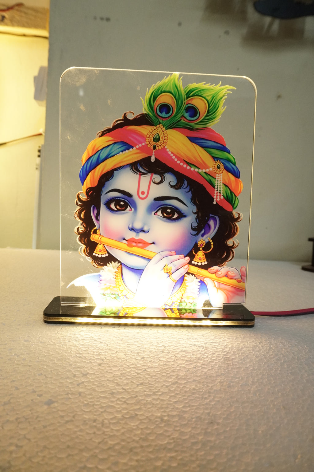 Clear Acrylic UV Printed LED Light Lamp | Custom Design Decor