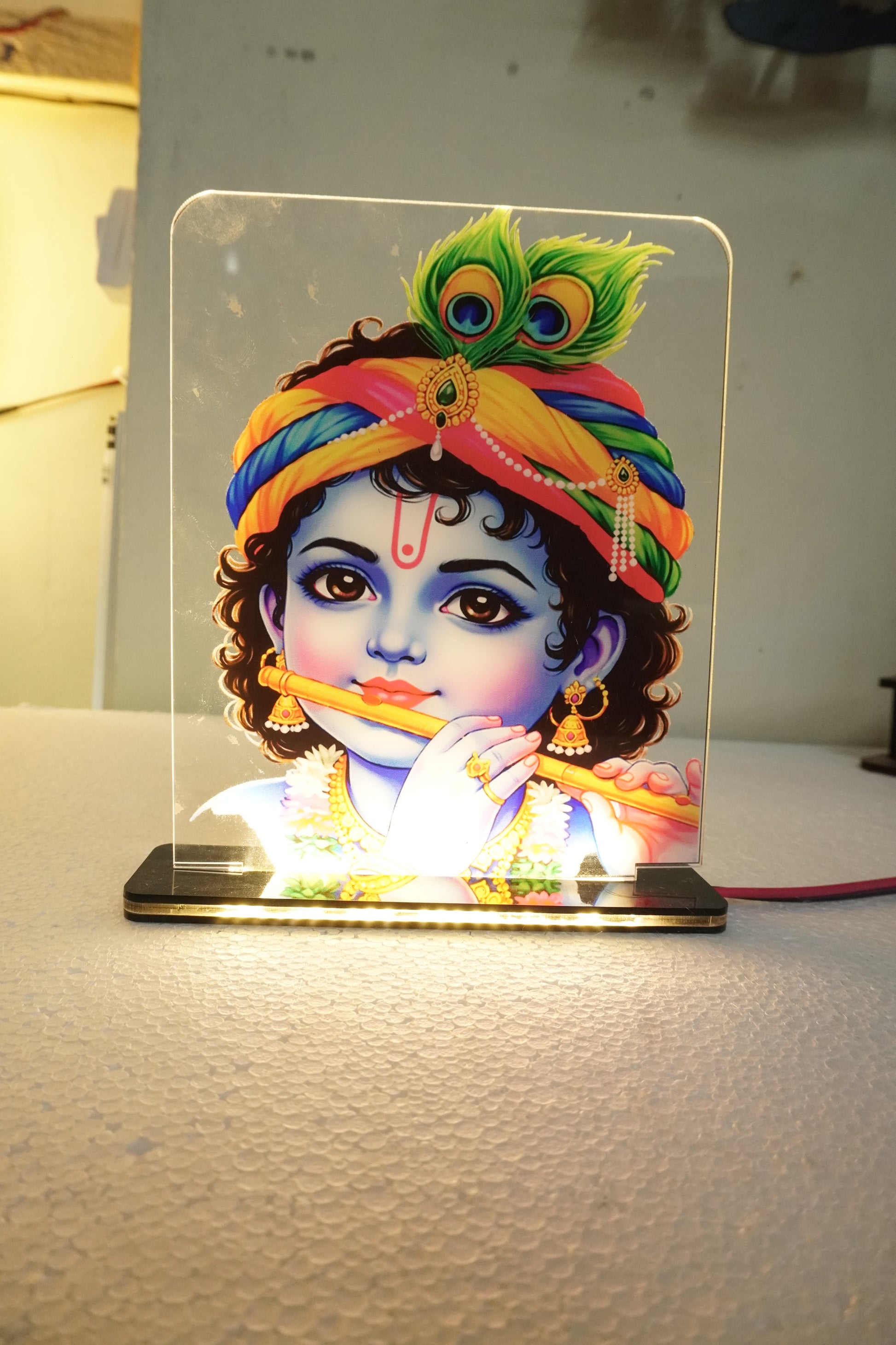 Clear Acrylic UV Printed LED Light Lamp | Custom Design Decor