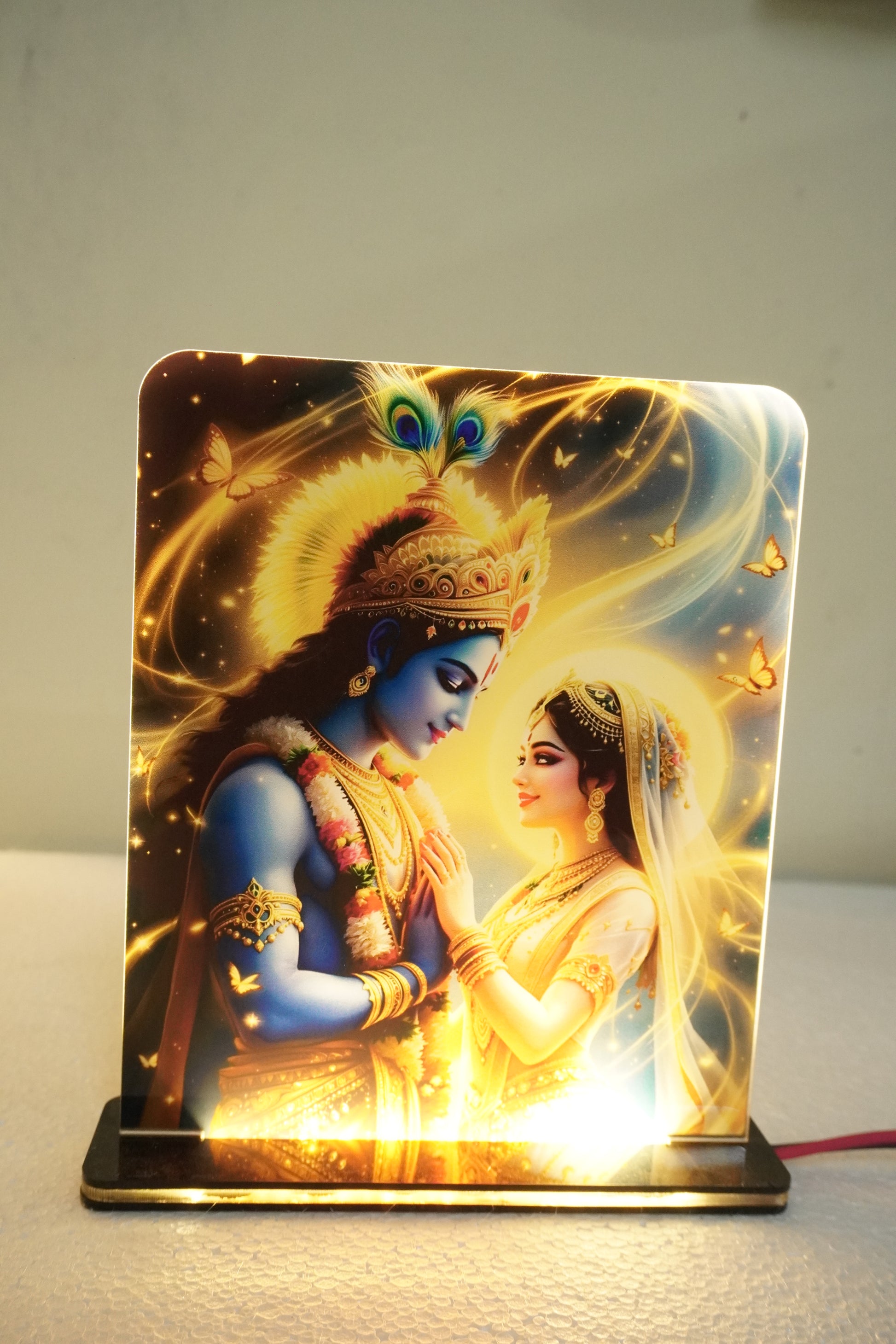 Clear Acrylic UV Printed LED Light Lamp | Custom Design Decor