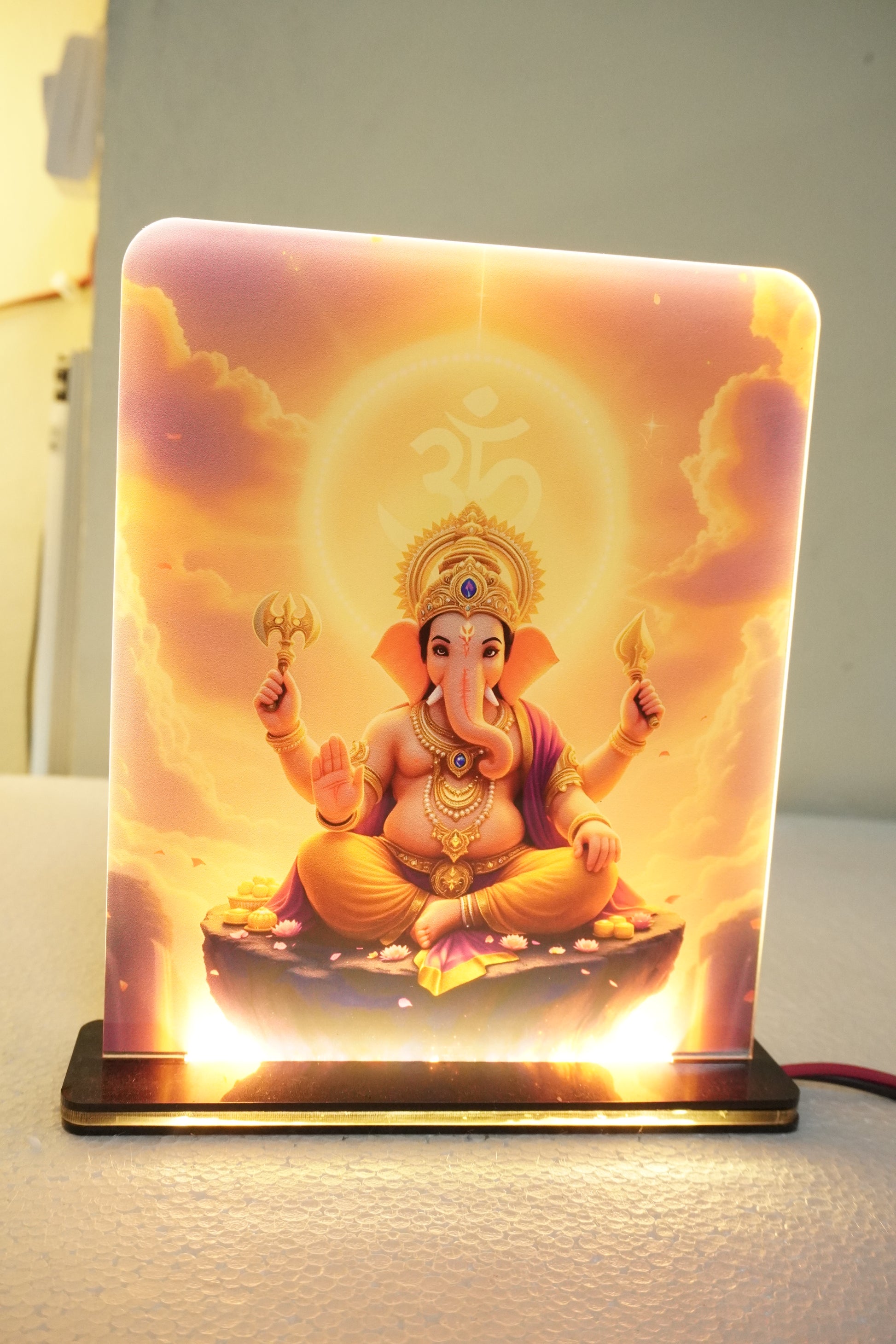 Clear Acrylic UV Printed LED Light Lamp | Custom Design Decor
