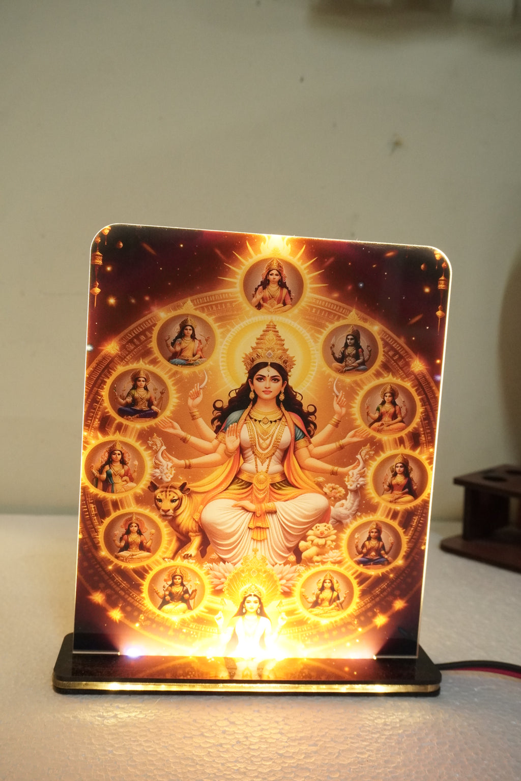 Clear Acrylic UV Printed LED Light Lamp | Custom Design Decor