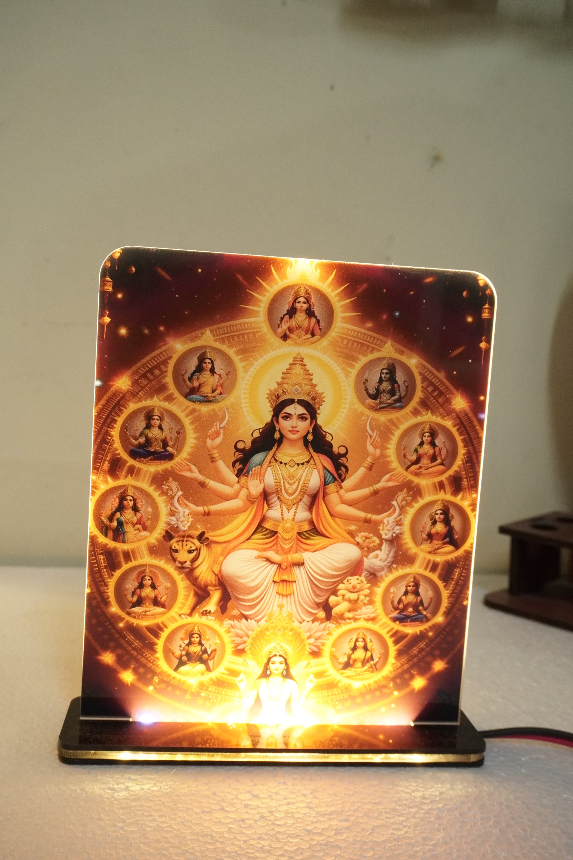 Clear Acrylic UV Printed LED Light Lamp | Custom Design Decor