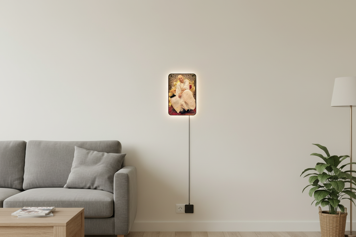 Shukrana Guruji Wall Frame With Light