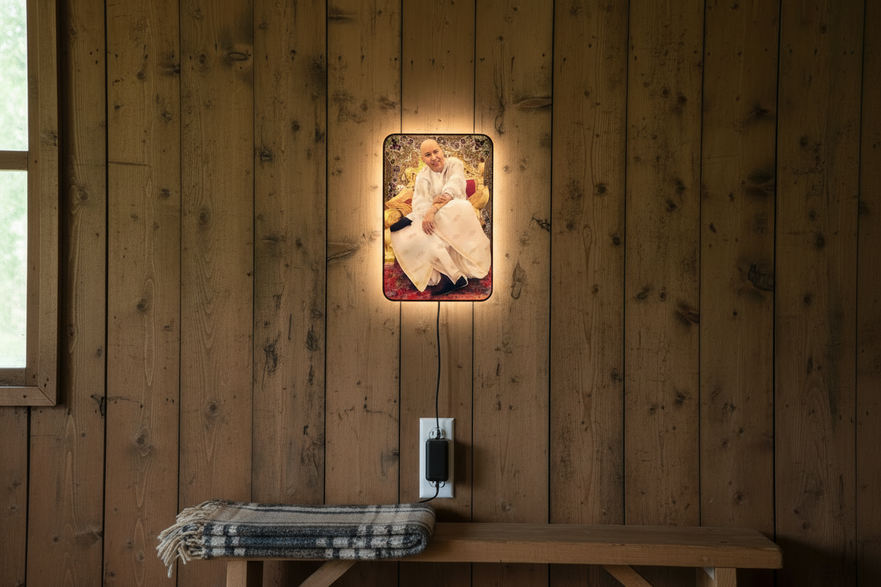 Shukrana Guruji Wall Frame With Light
