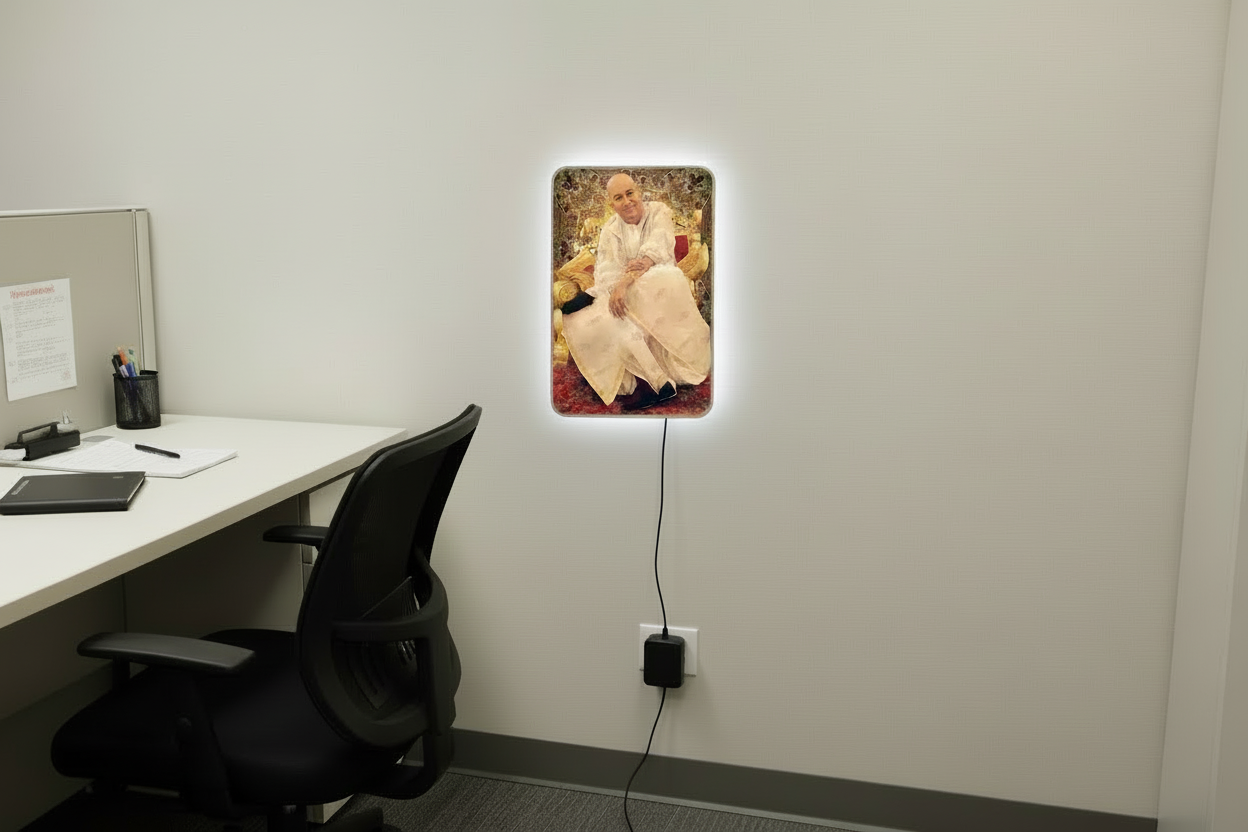 Shukrana Guruji Wall Frame With Light