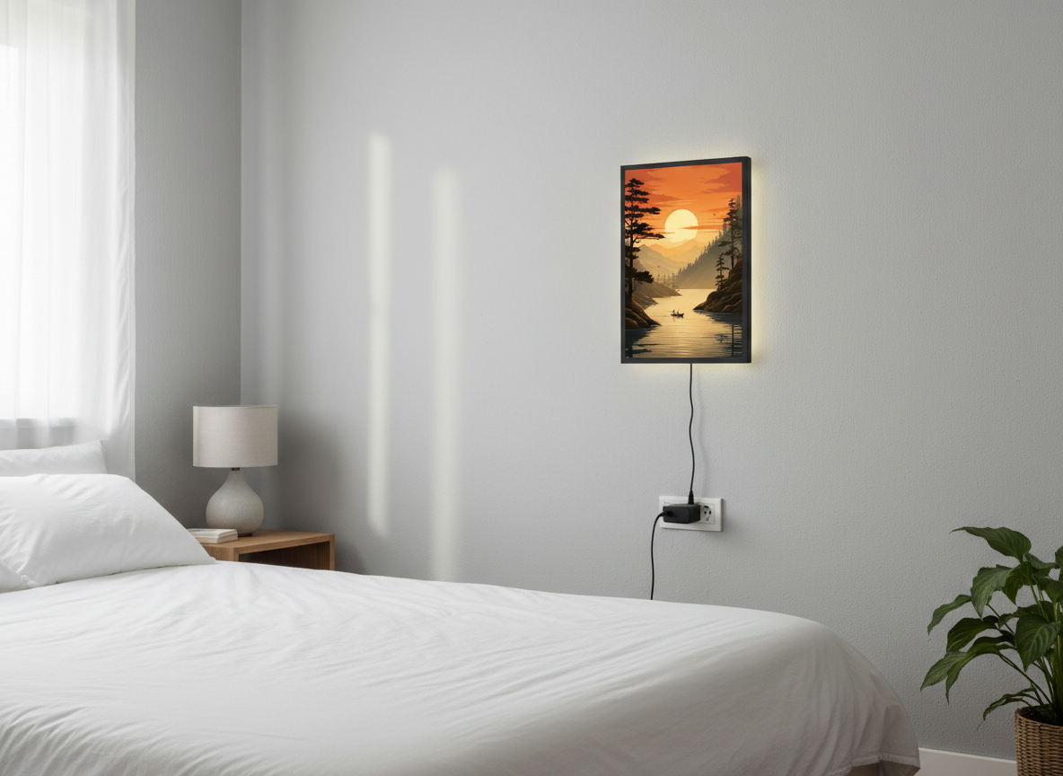 Sun Rise Wall Frame With Light