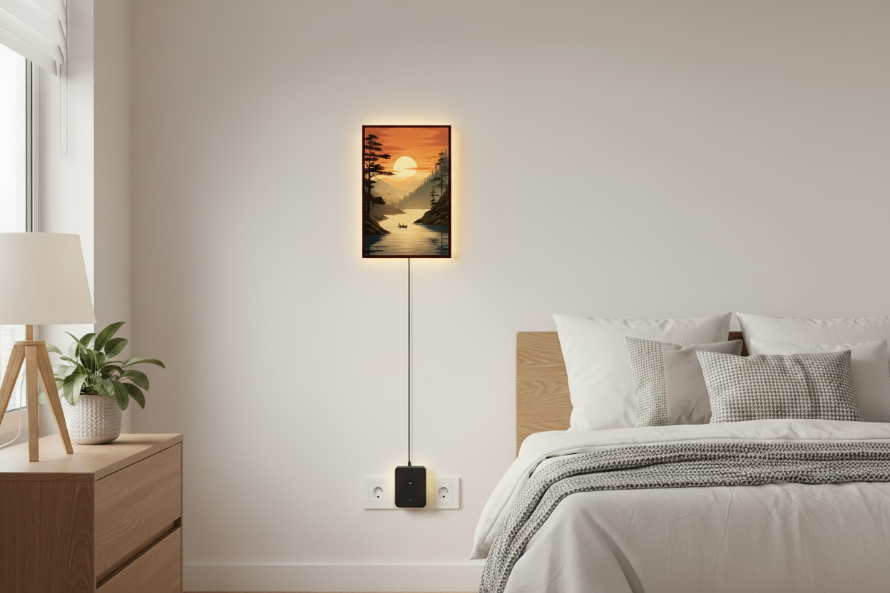 Sun Rise Wall Frame With Light