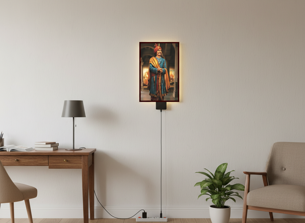 Mihirbhoj Acrylic Wall Frame With Light