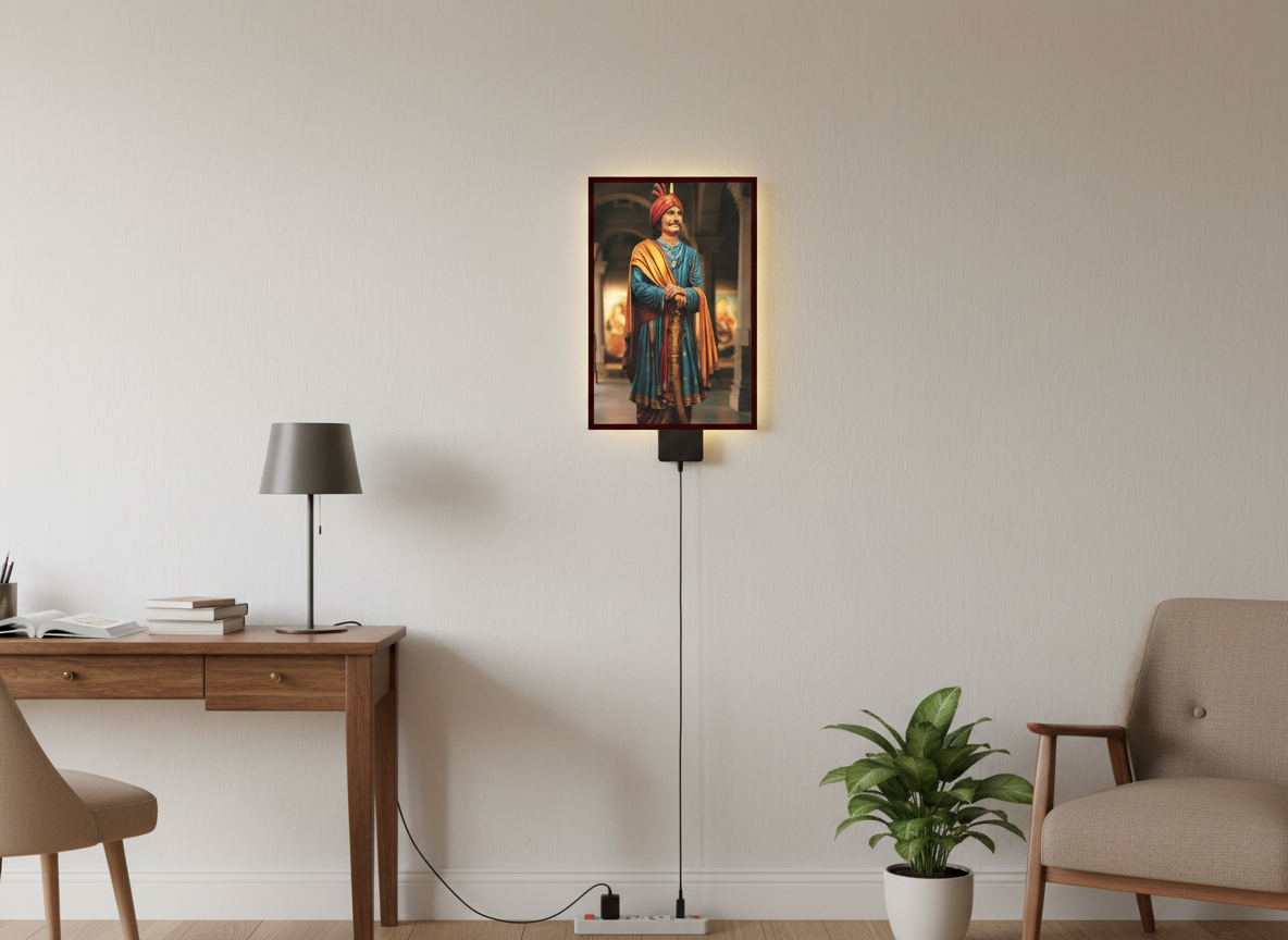 Mihirbhoj Acrylic Wall Frame With Light