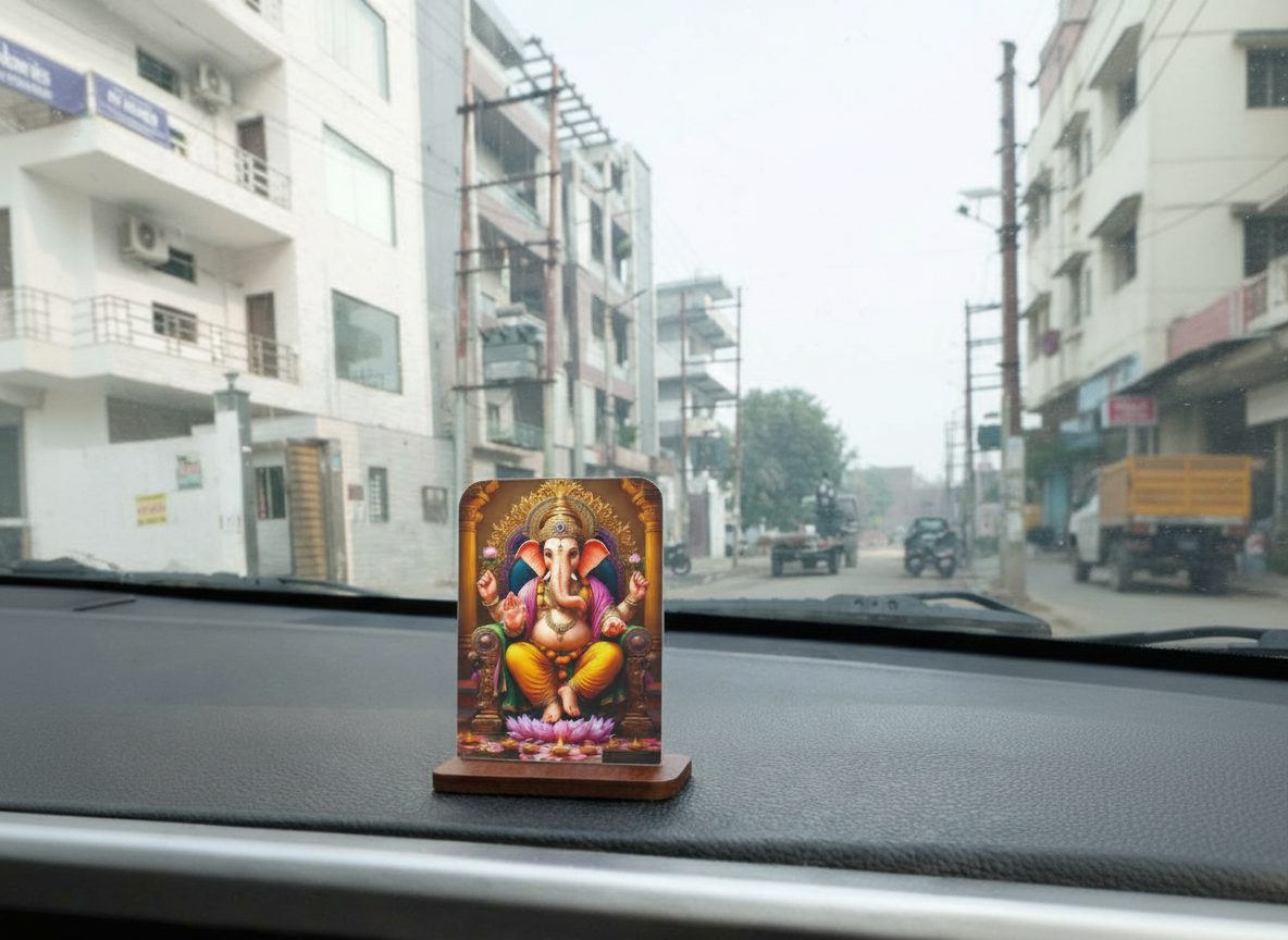 Vighnaharta Ganesh Dashboard Decor