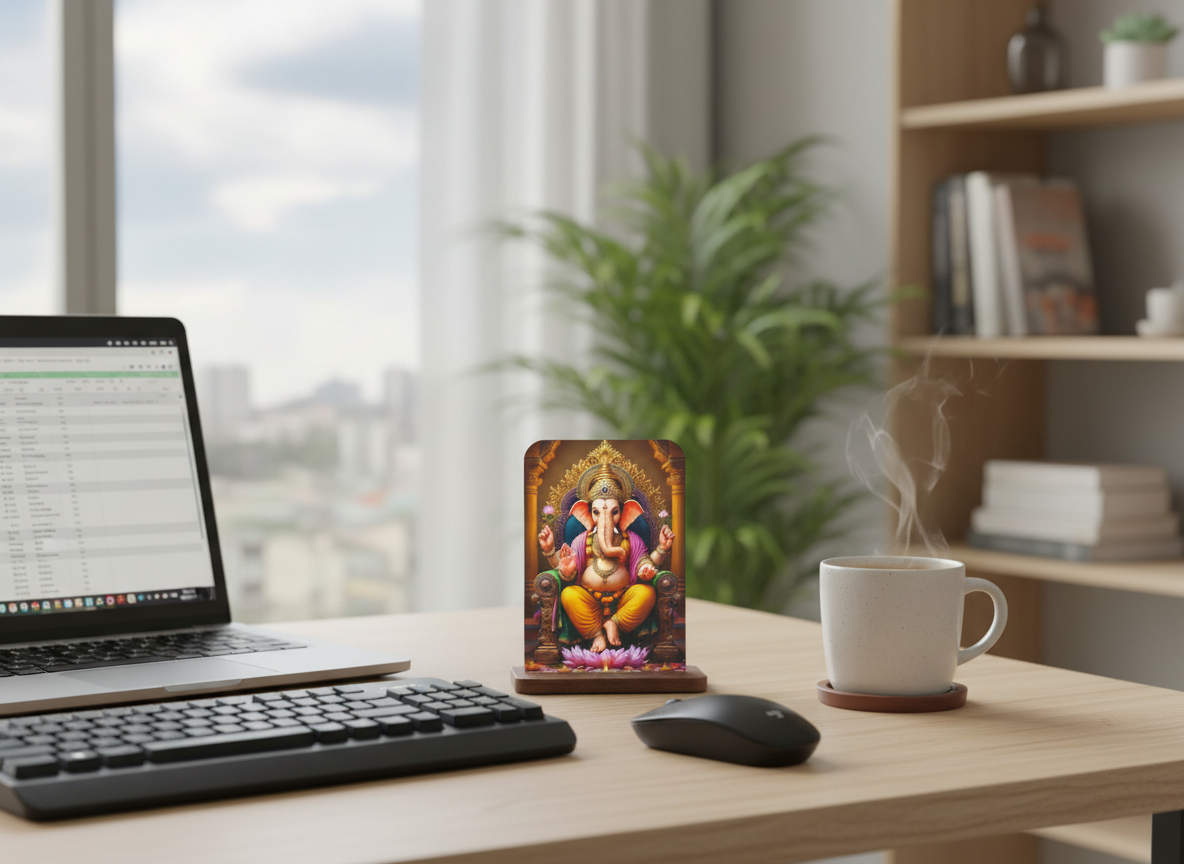 Vighnaharta Ganesh Dashboard Decor