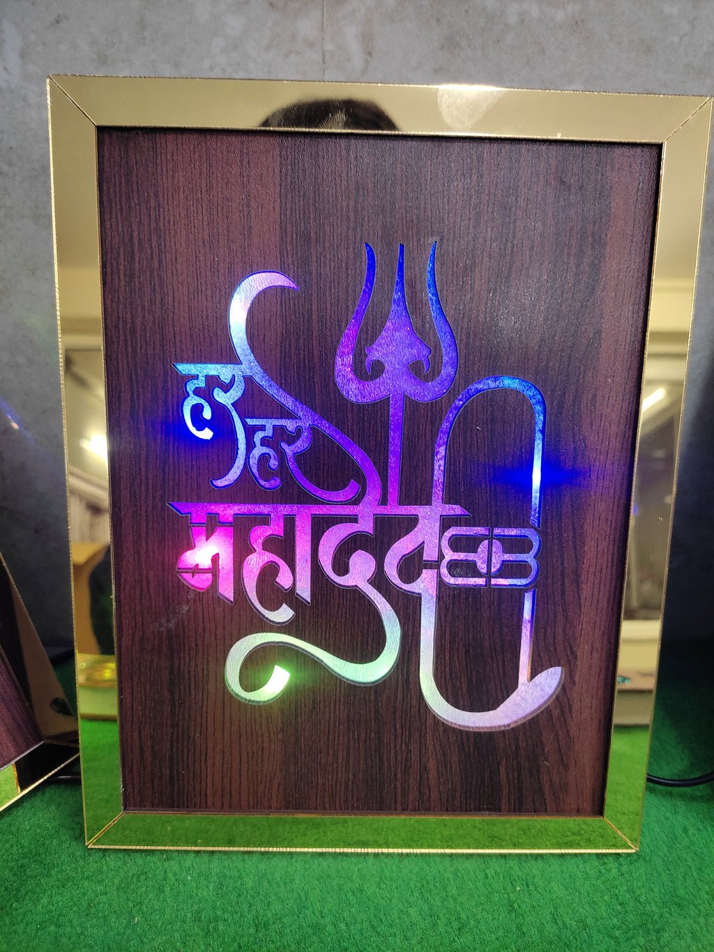 Har Har Mahadev Night Lamp RGB Light Blinking