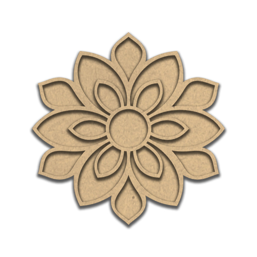 Premarked MDF Coasters with Box - Rangoli Style 5
