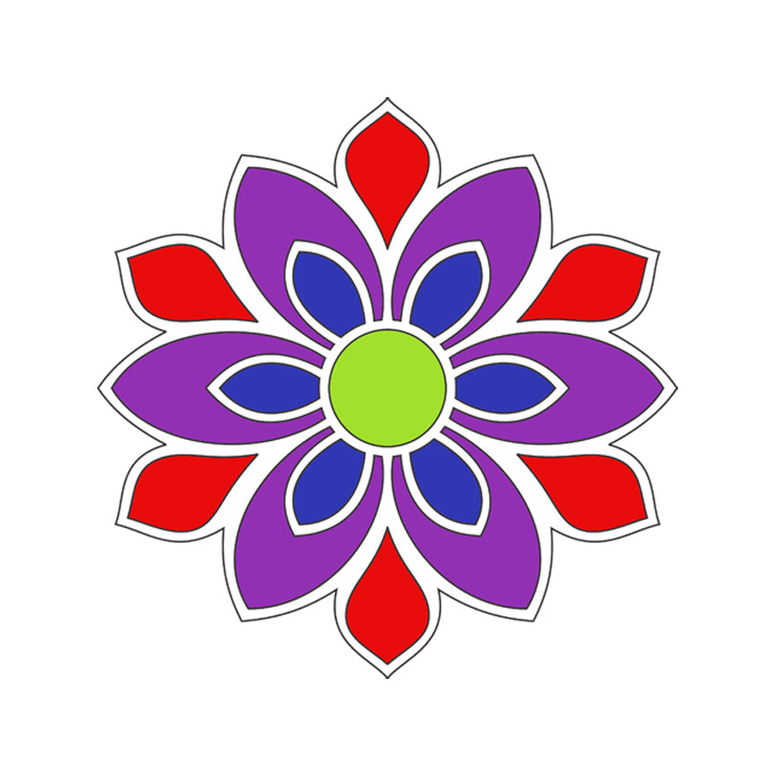 Premarked MDF Coasters with Box - Rangoli Style 5