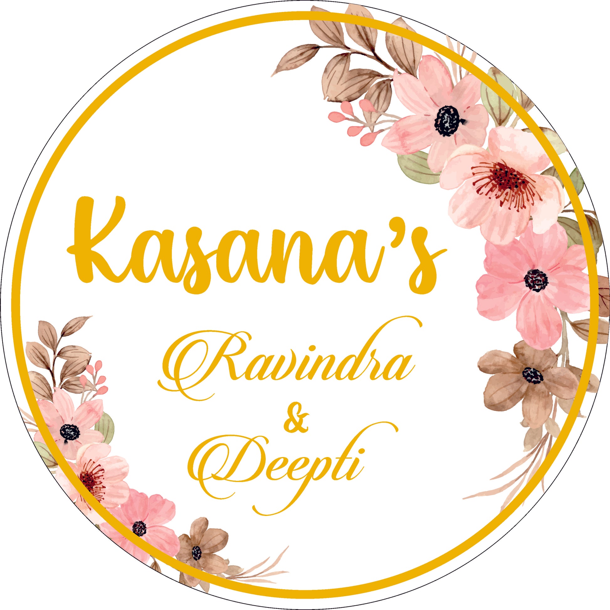 Printing Name Plate (Mdf+ Golden Acrylic & Printing)
