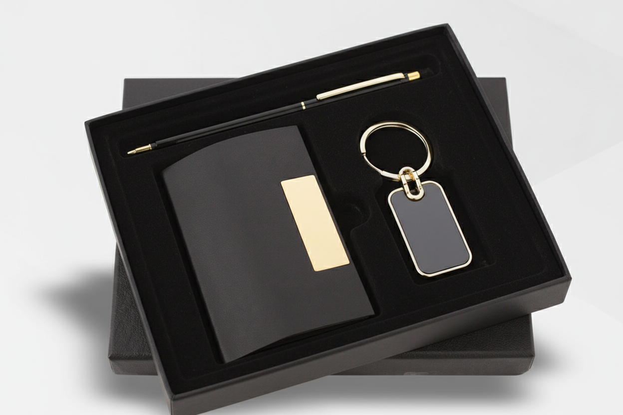 Premium Pen Card Holder with Keychain Combo for Office & Corporate Gifting