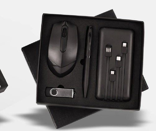 Power Bank Combo Set – 10,000mAh Power Bank, 32GB Pen Drive, Wireless Mouse & Stylus Pen