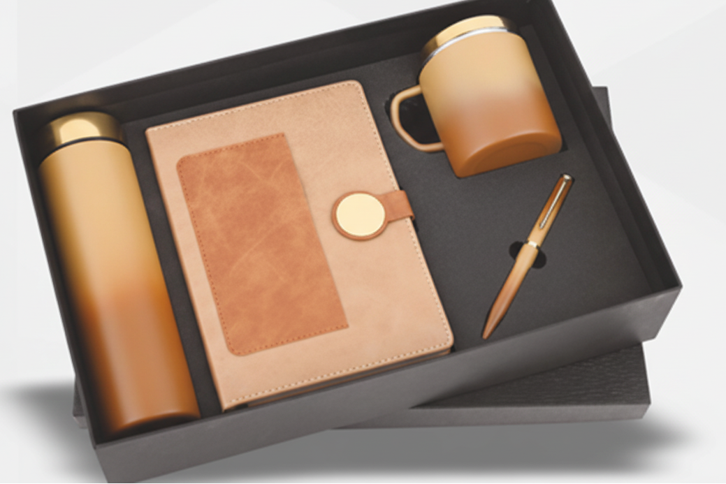 Diary Pen Bottle Mug Combo Gift Set | 4-in-1 Corporate Gift Hamper with Premium Packaging