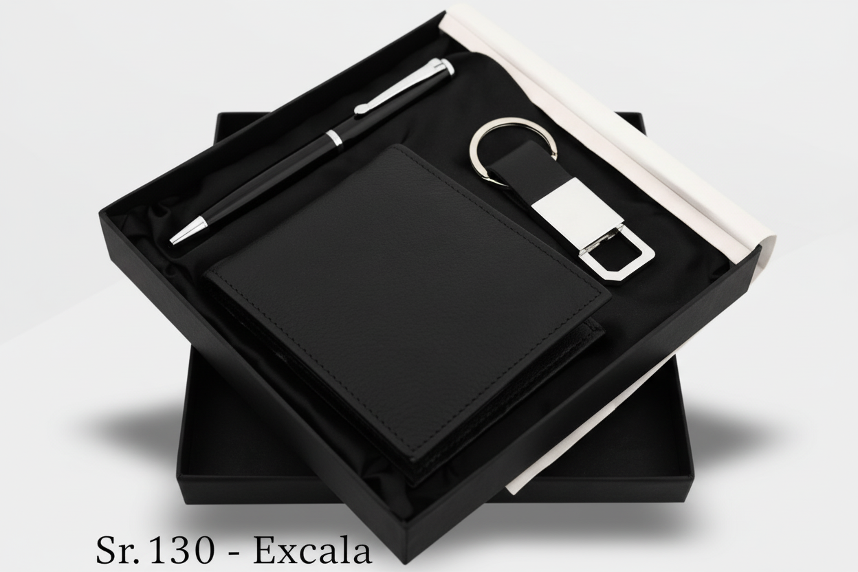 Premium Pen, Wallet & Keychain Combo Set for Corporate Gifting