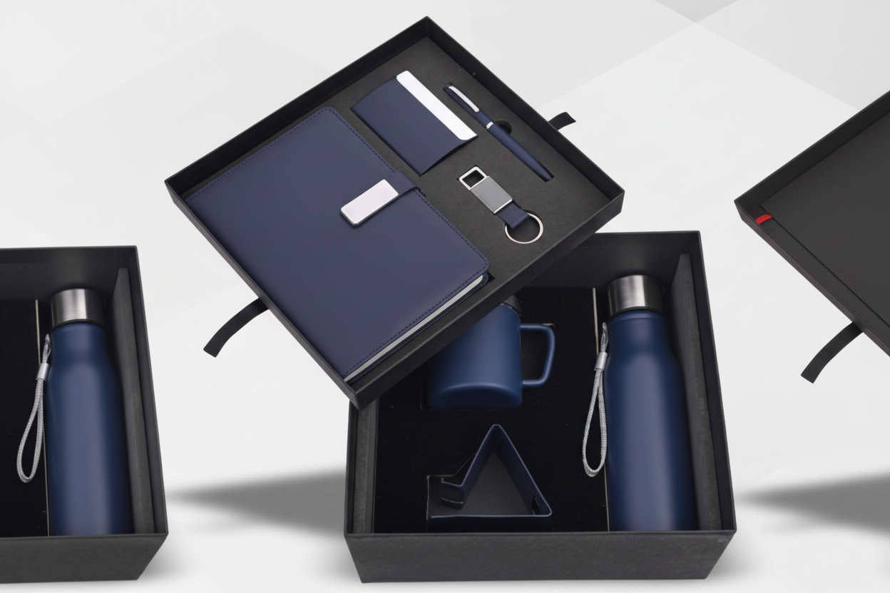 All-in-One 7-in-1 Gift Combo Set | Diary Pen Bottle Mug Keychain Card Holder Mobile Stand | Premium Packaging