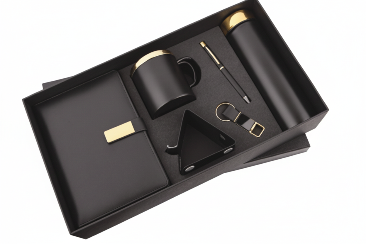 Luxury Office Gift Set – Bottle, Diary, Mug Mobile stand & Accessories Combo