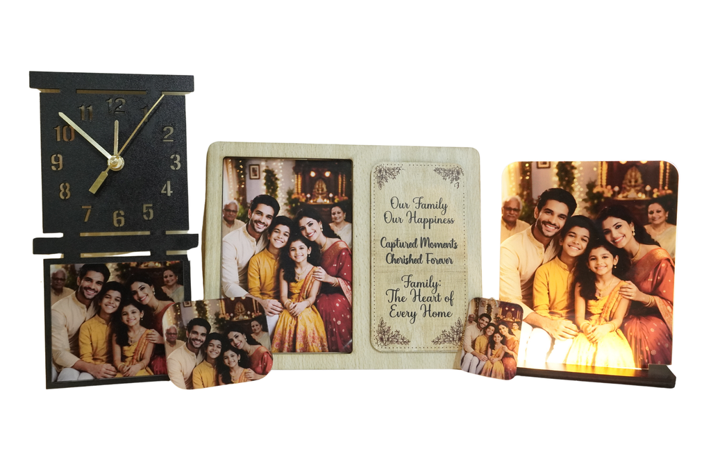 Customized Family Memories Combo - Set of 5 | UV Printed MDF