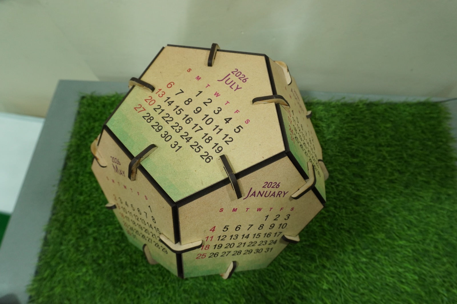 Football desk calendar