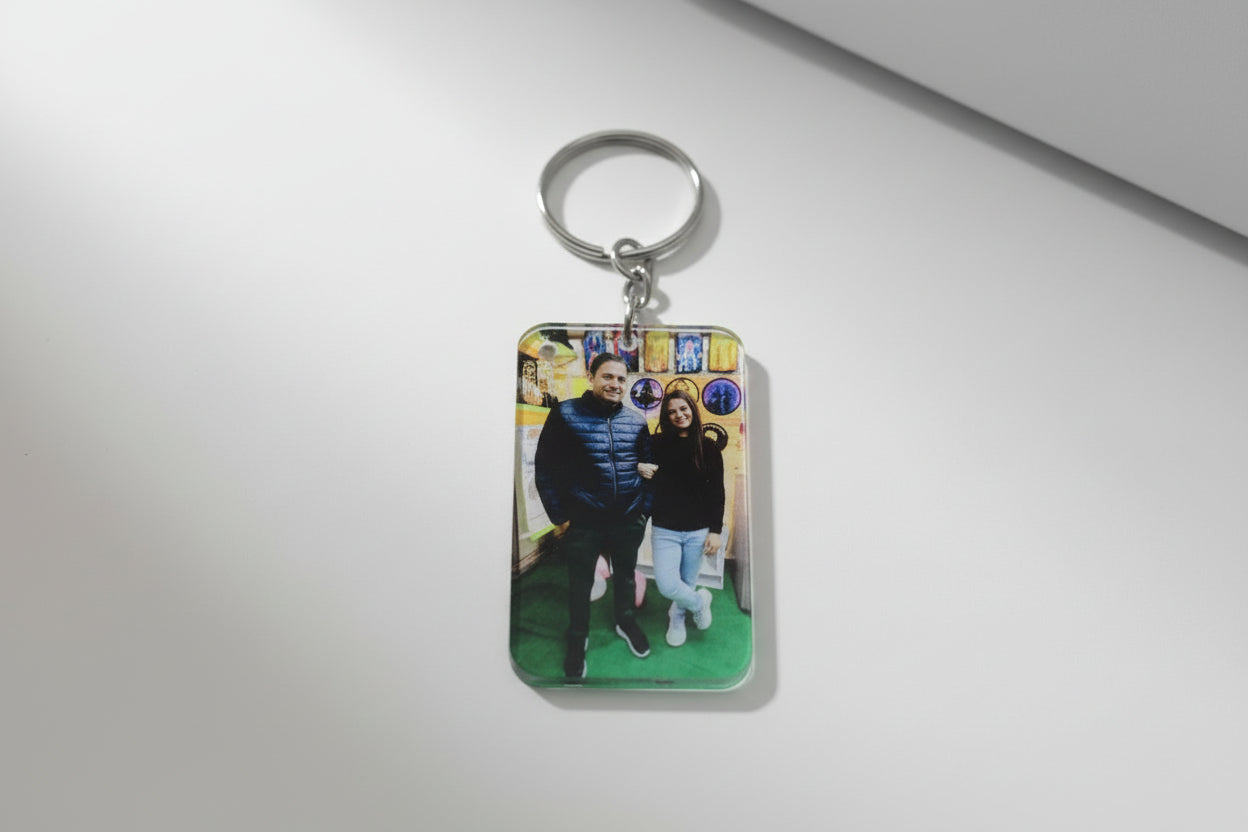 Customized MDF & Acrylic Keychains Round or Rectangular