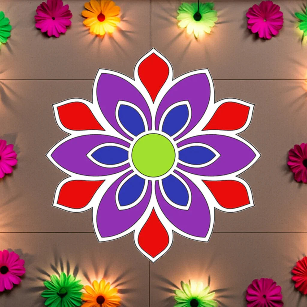 Premarked MDF Coasters with Box - Rangoli Style 5 - Gift With Smile