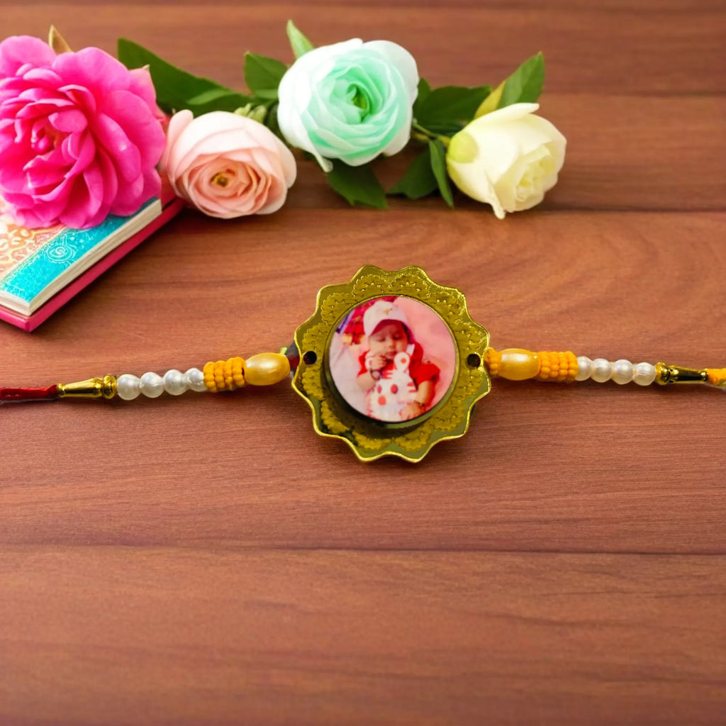 Custom Rakhi Round Photo