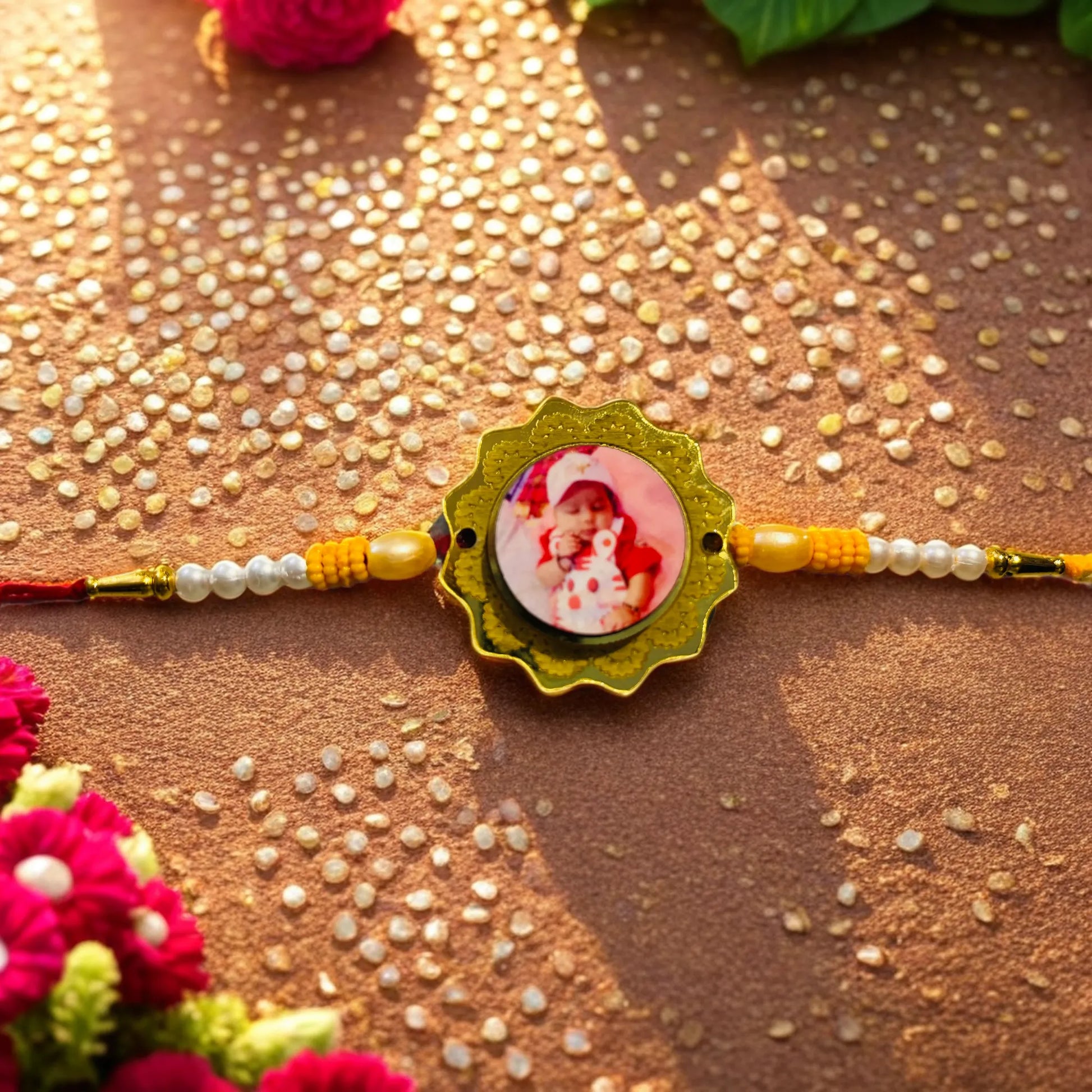 Custom Rakhi Round Photo