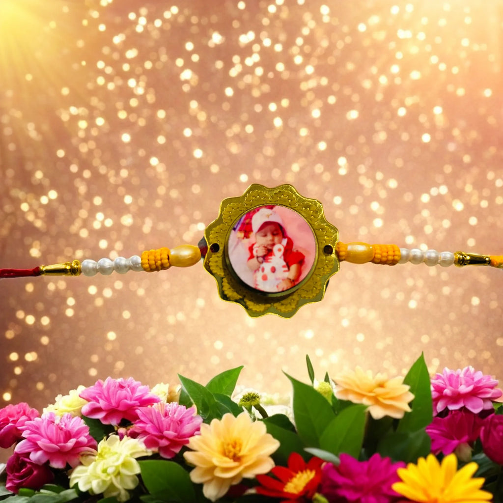 Custom Rakhi Round Photo