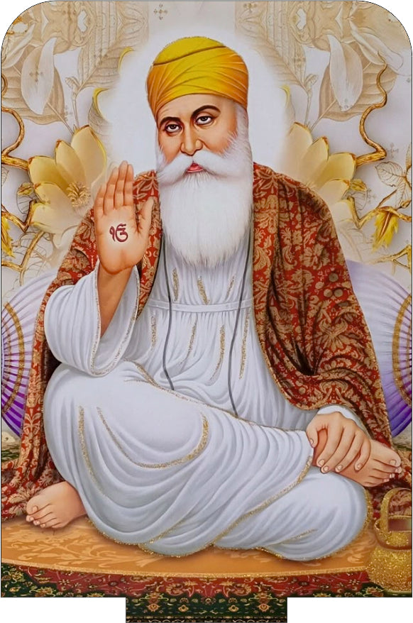 Guru Nanak Dev Ji Car Dashboard Frame